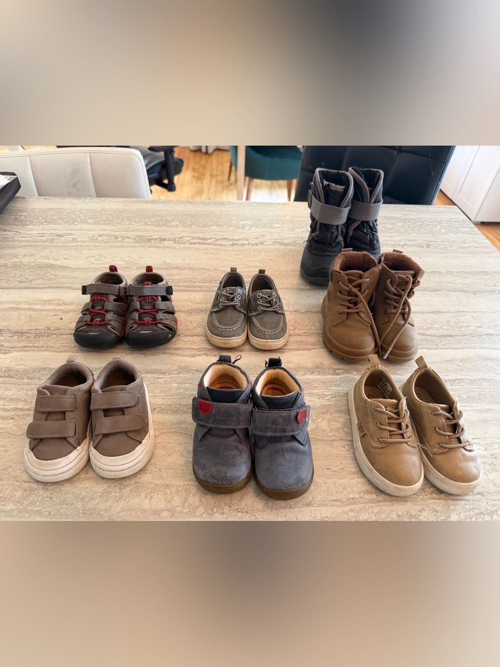 Kids Blue Suede Strap Shoes - Unbranded
